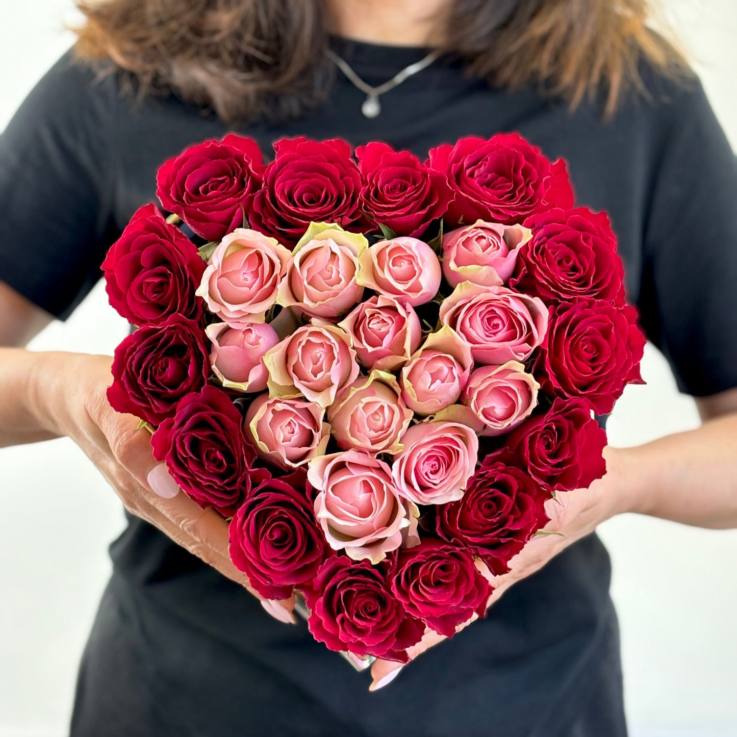 Love Box - Pink and Red Roses - Rose Delivery Sydney