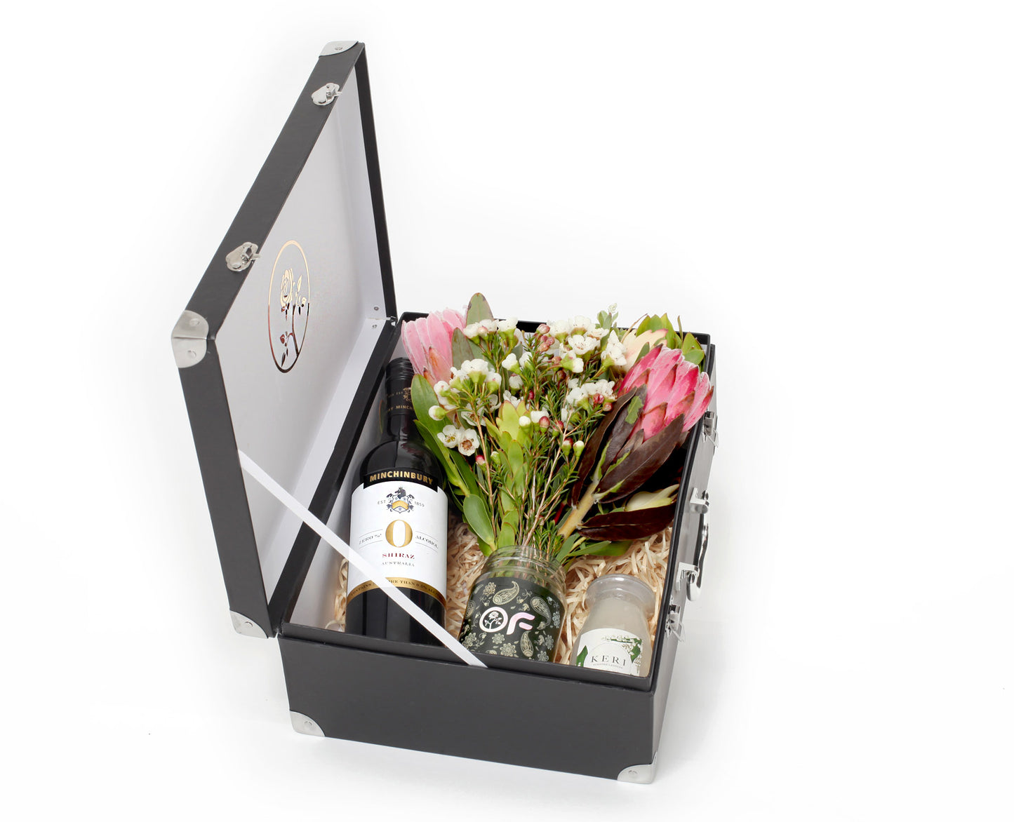Elegance in Black- Flowers gift Set - Office Flower