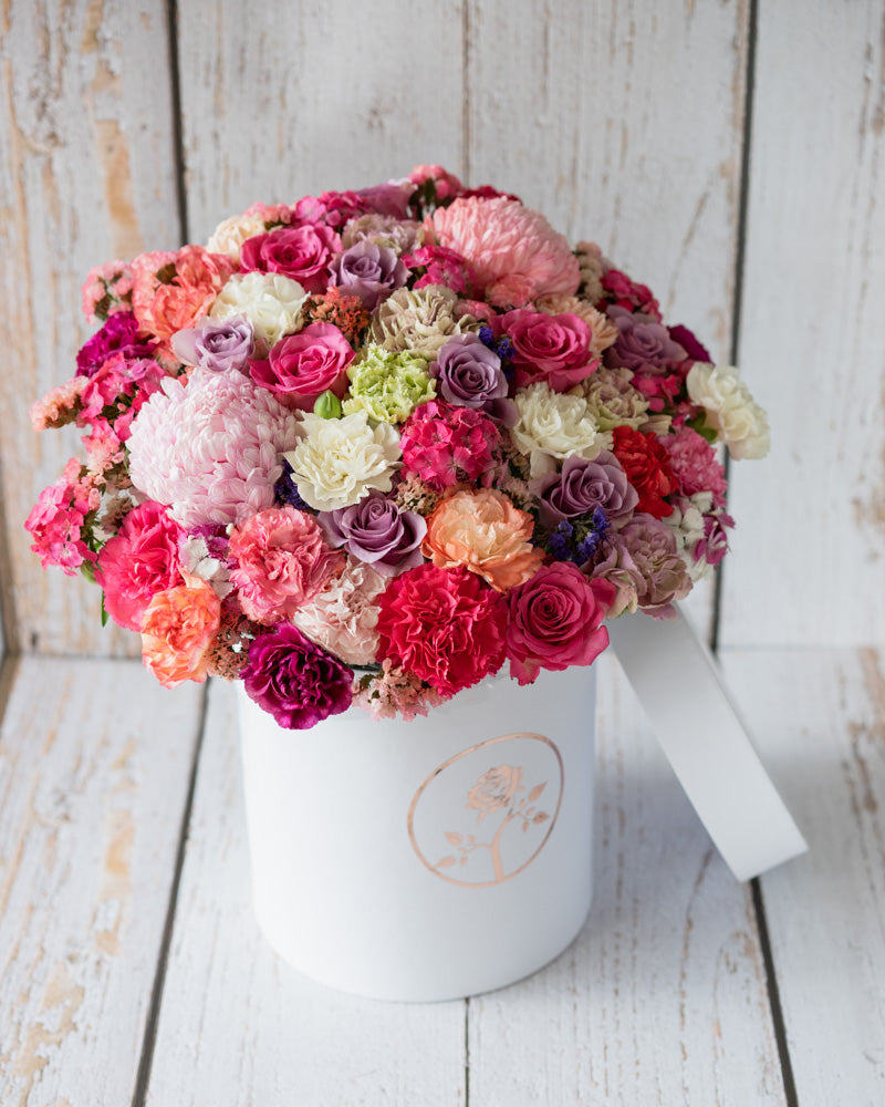 Bright Beauty | White, Purple, and Pink Blooms - Office Flower