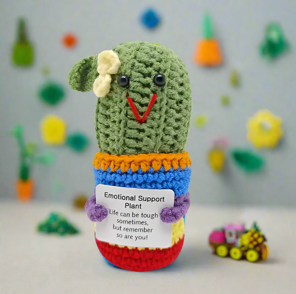 Handmade Crochet Cactus Potted Amigurumi