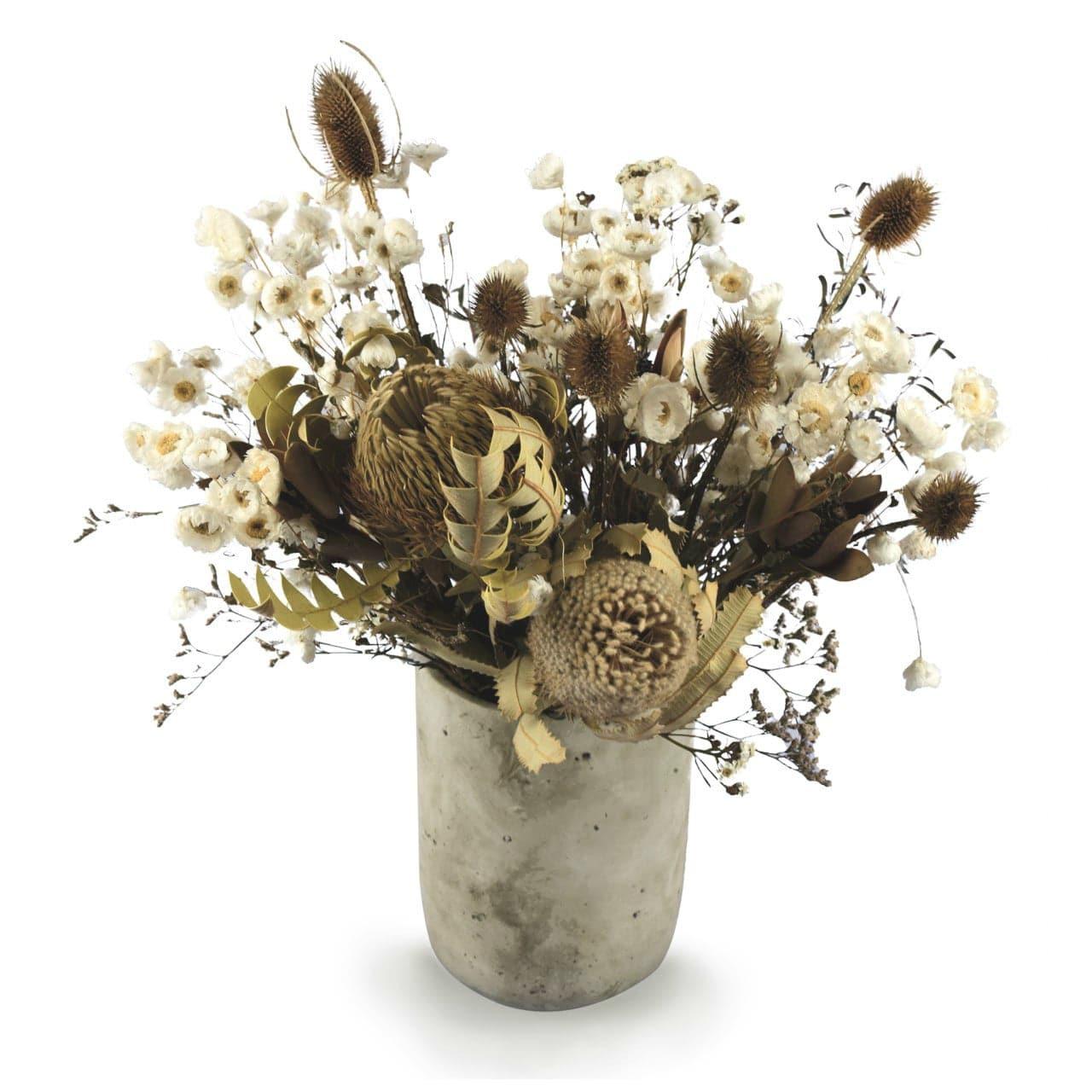 Rustic Dried Flowers with Vase - Office Flower