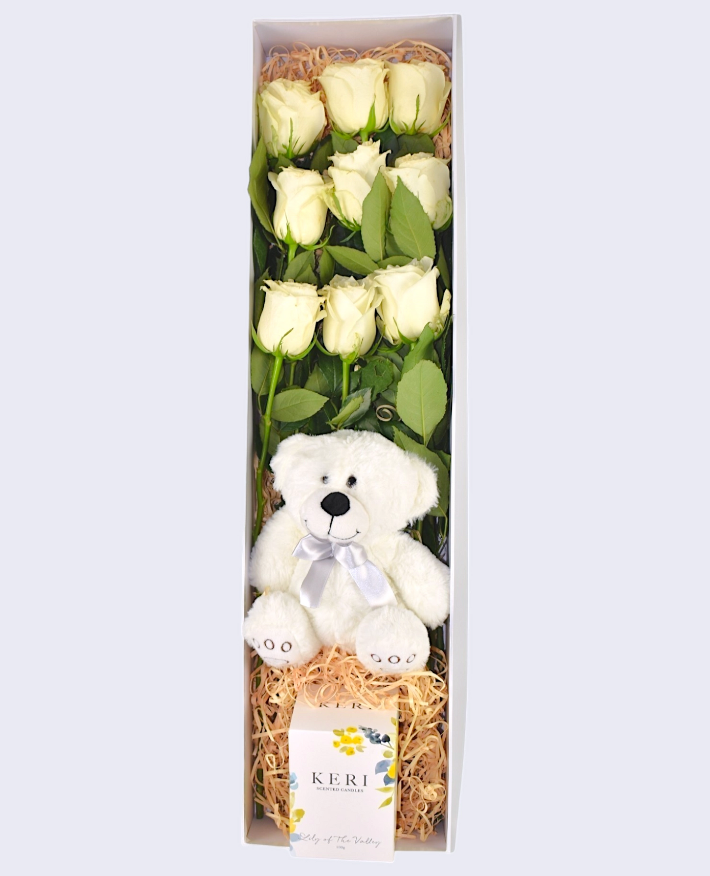 White Roses Gift Box - Rose Delivery