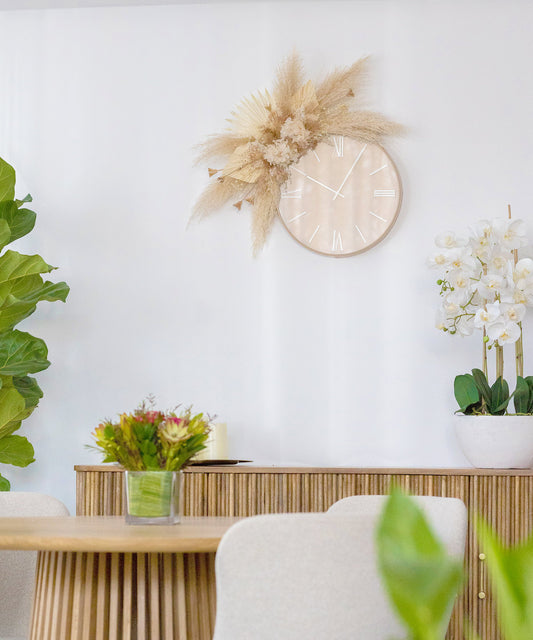 Floral Wall Clock - Office Flower