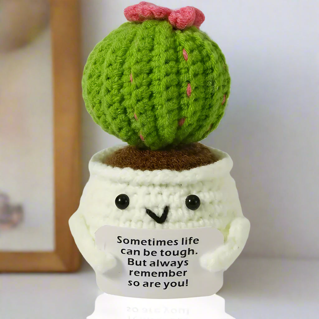 Positive Crochet Cactus
