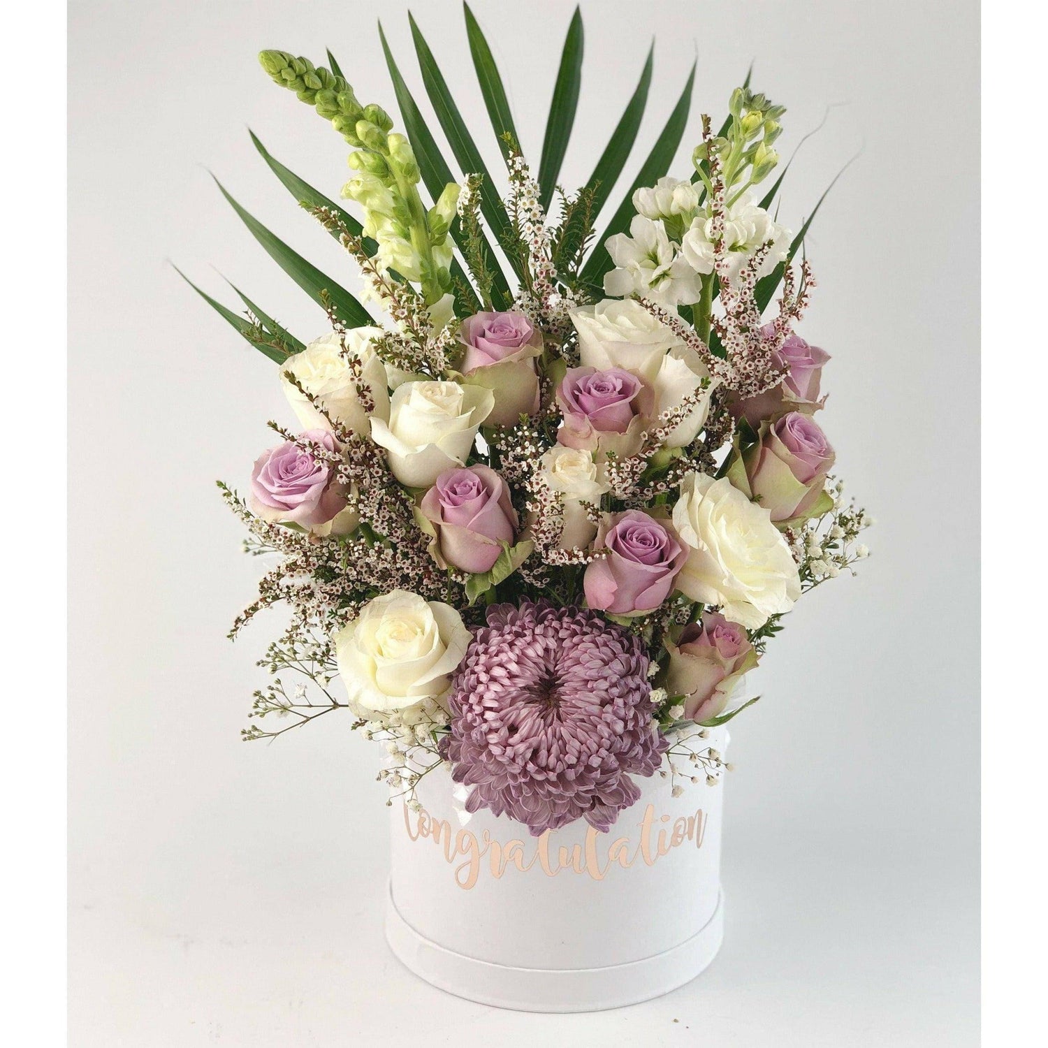 Purple and White Blooms - Office Flower