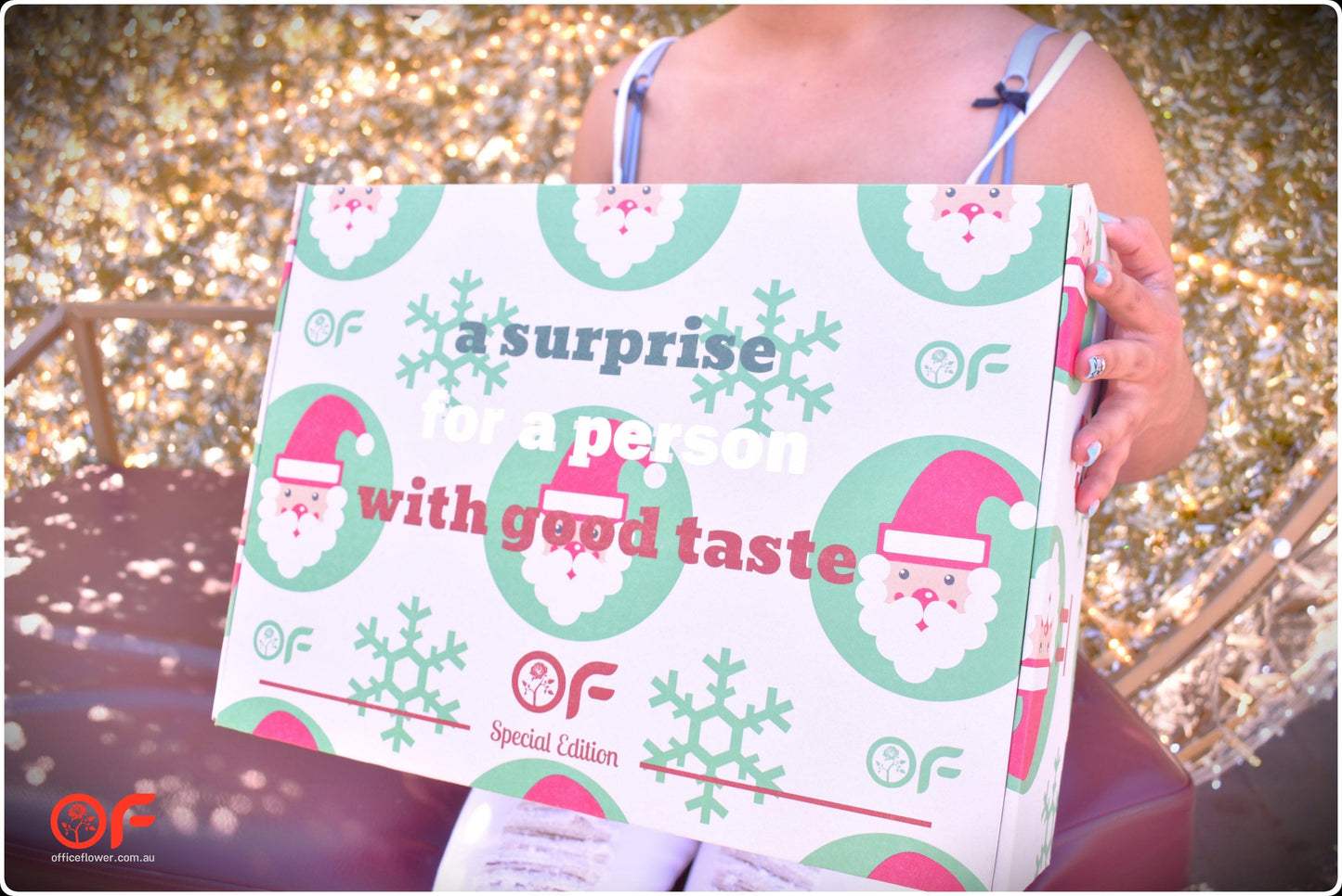 Christmas Tree Gift Box - Office Flower