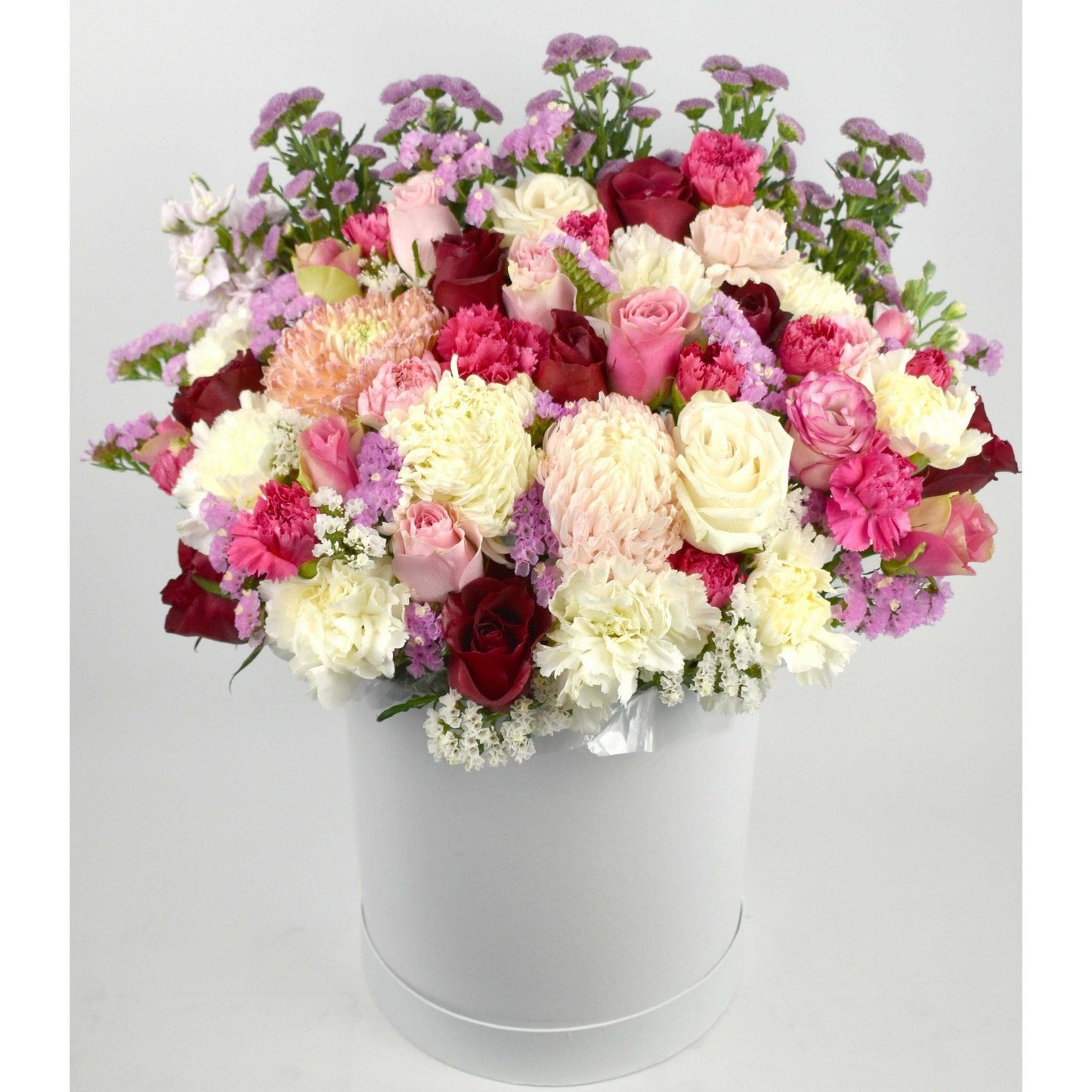 White, Red, Pink, Purple Blooms - Office Flower