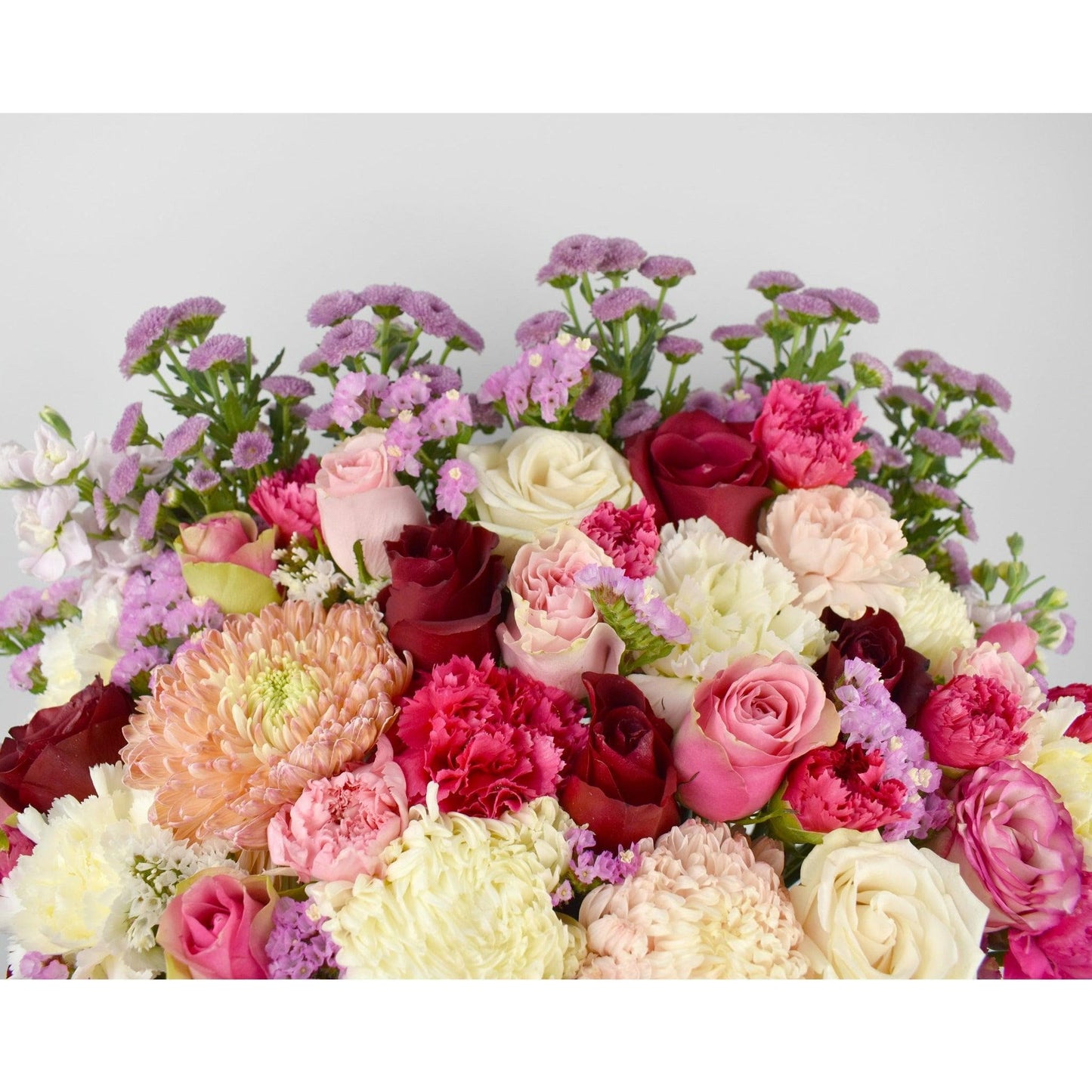 White, Red, Pink, Purple Blooms - Office Flower