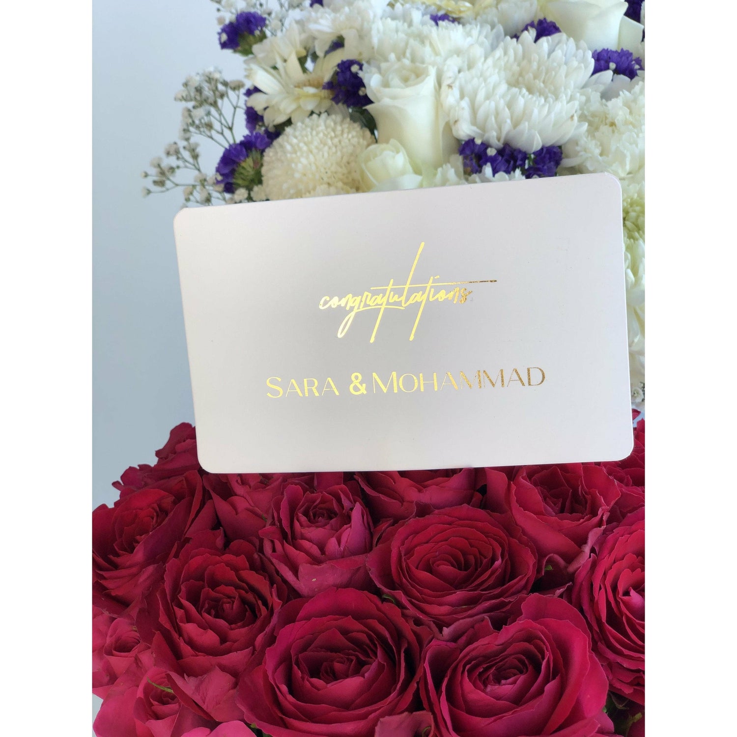 Premium Custom Gold Cards - Office Flower