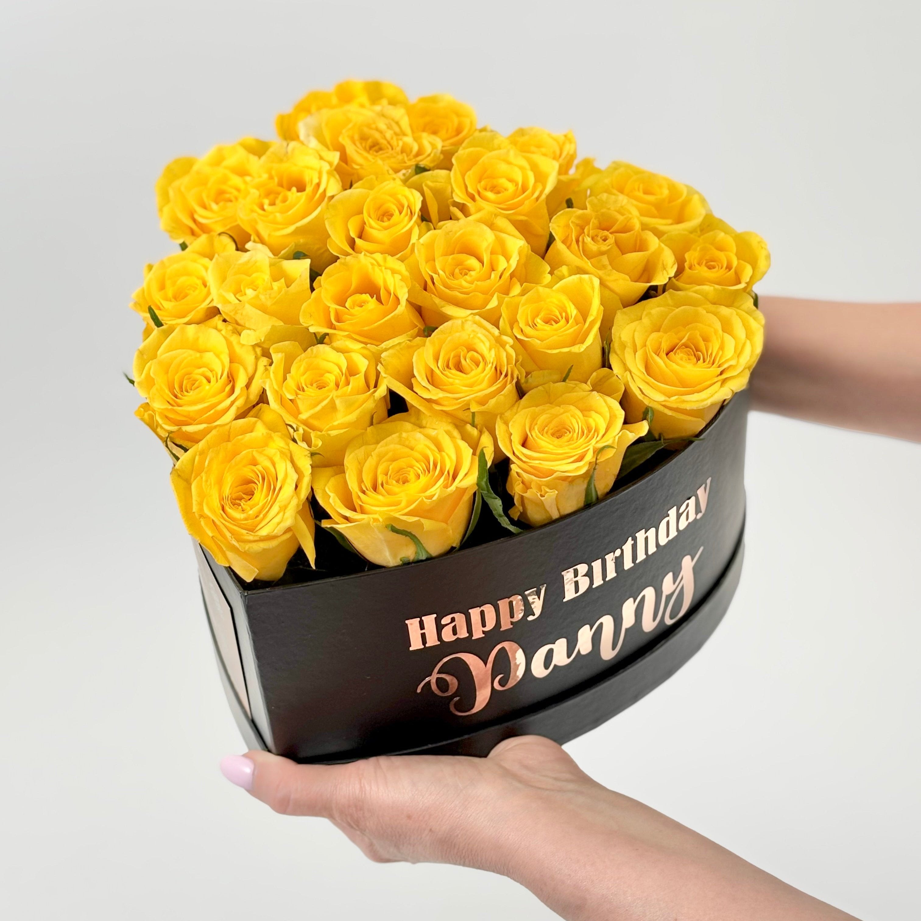 Rose Boxes | Beautiful Personalised Rose Boxes & Flowers – Office Flower