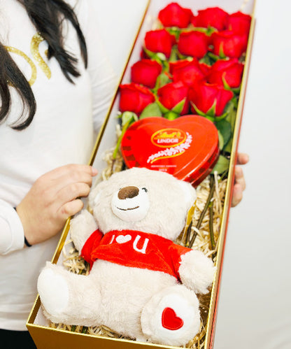 Luxe Box - Red Roses - Rose Delivery Sydney