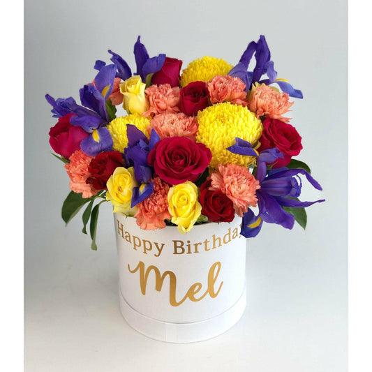 Yellow, blue and orange Blooms - Office Flower