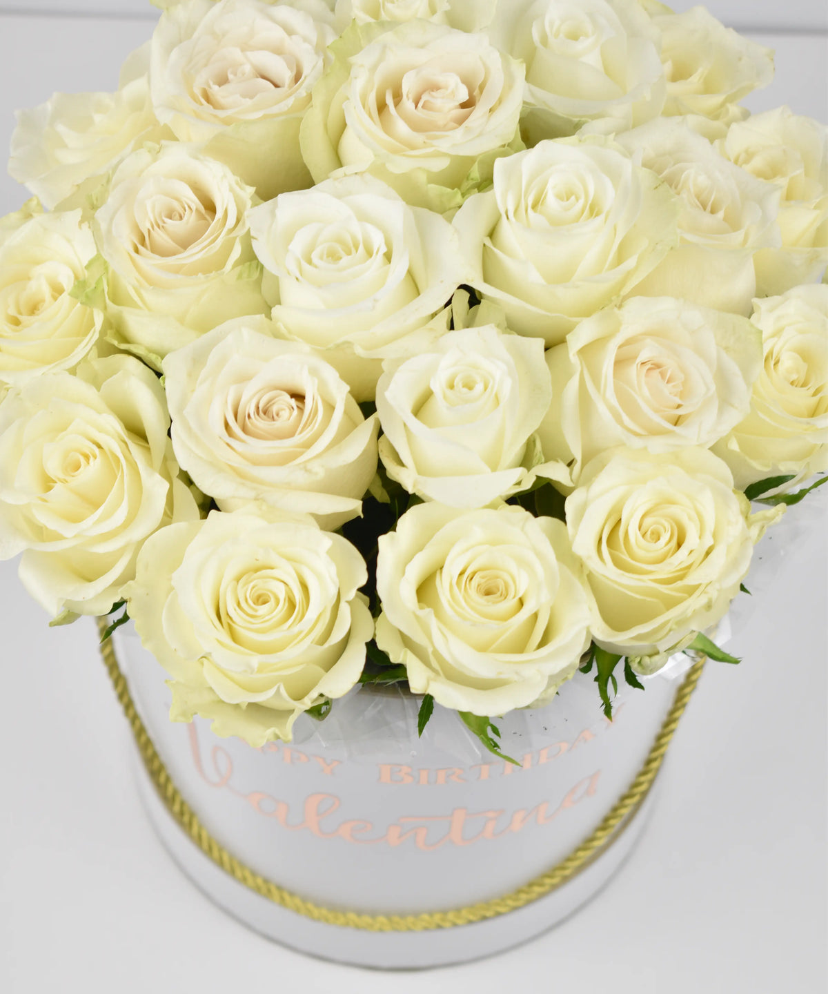 White Roses In Box Premium White Rose Box | OfficeFlower – Office Flower