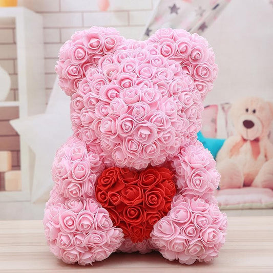 Large Rose Bear - Office Flower